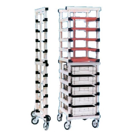 Carro bandejero plegable ruedas cincadas