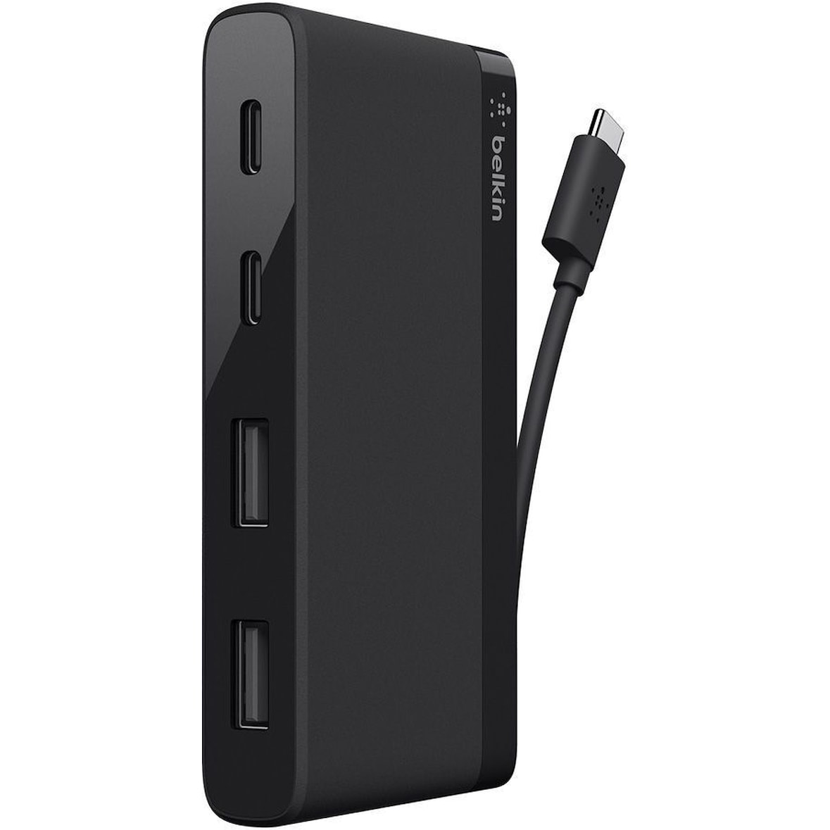 Belkin 4-Port USB-C Travel Hub (2x USB A, 2x USB C), schwarz