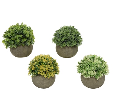 Planta Artificial Con Maceta De Plastico Modelos Surtidos 800297