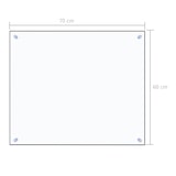 thumbnail of vidaXL Küchenrückwand Transparent 70x60 cm Hartglas