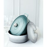thumbnail of Cocotte ronde 24 cm Chasseur bleu 400.00 cl Rond Fonte émaillée Chasseur 24.00x24.00 cm