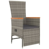 thumbnail of vidaXL 9-tlg. Garten-Essgruppe mit Kissen Grau Poly Rattan