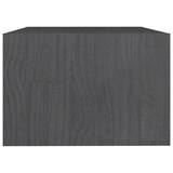 thumbnail of vidaXL Couchtisch Grau 75x50x33,5 cm Massivholz Kiefer