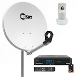 thumbnail of Parabole Satellite Acier 60cm + Lnb Single + Récepteur Tntsat Usage Non Intensif Hdsat