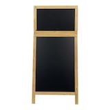 thumbnail of Securit® Stoepbord "Duplo-Top" - Beuk - Gelakt rubberhout - 55x120cm