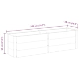 thumbnail of vidaXL Garten-Hochbeet 200x50x54 cm WPC Grau
