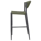 thumbnail of Bolero Eden PE Twist Rattan Outdoor Barhocker Grün (2 Stück)