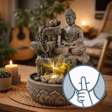 thumbnail of Brunnen LED Buddhafigur Kaskaden Zimmerbrunnen H: 25cm Tischbrunnen