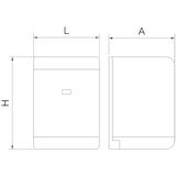 thumbnail of Dispensador de papel mecha en policarbonato