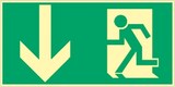 thumbnail of Schild Notausgang, Alu, langnachleuchtend, 160-mcd, 400x200 mm
