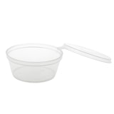 thumbnail of Pequena Terrina Com Tampa Incorporada 60 Ml Ø6/4,6X2.5 Cm Transparente Pp (1000 Unidades)