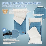 thumbnail of Babyfußsack 94x48x10 cm Jeans-Blau aus Polyester Joyz