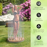 thumbnail of blumfeldt Gartendusche Pooldusche - Aluminium Campingdusche - Silber-Metallic