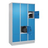 thumbnail of C+P Schließfachschrank Classic PLUS, Sockel, 3 Abteile, 1950x1200x500mm, 7035/50