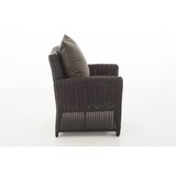 thumbnail of Polyrattan Stuhl Sessel Fisolo 5mm schwarz/anthrazit