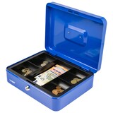 thumbnail of HMF Geldkassette abschließbar, Kasse mit Münzeinsatz, 5 Münzfächer, 30 x 24 x 9 cm, Blau
