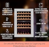 thumbnail of Klarstein Vinsider 35D Einbau-Weinkühlschrank 128 Liter 41 Weinflaschen 2 Zonen Edelstahl