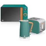 thumbnail of SWAN STRP1060GRENEU Set da colazione Bollitore Tostapane Pane Microonde 20L Verde Nordic, Verde, 2200W