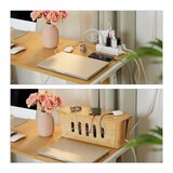 thumbnail of Relaxdays Kabelbox für 2 Steckdosenleisten, Bambus, HxBxT: 16,5 x 44 x 16 cm, Kabel verstecken, Steckdosenbox, natur