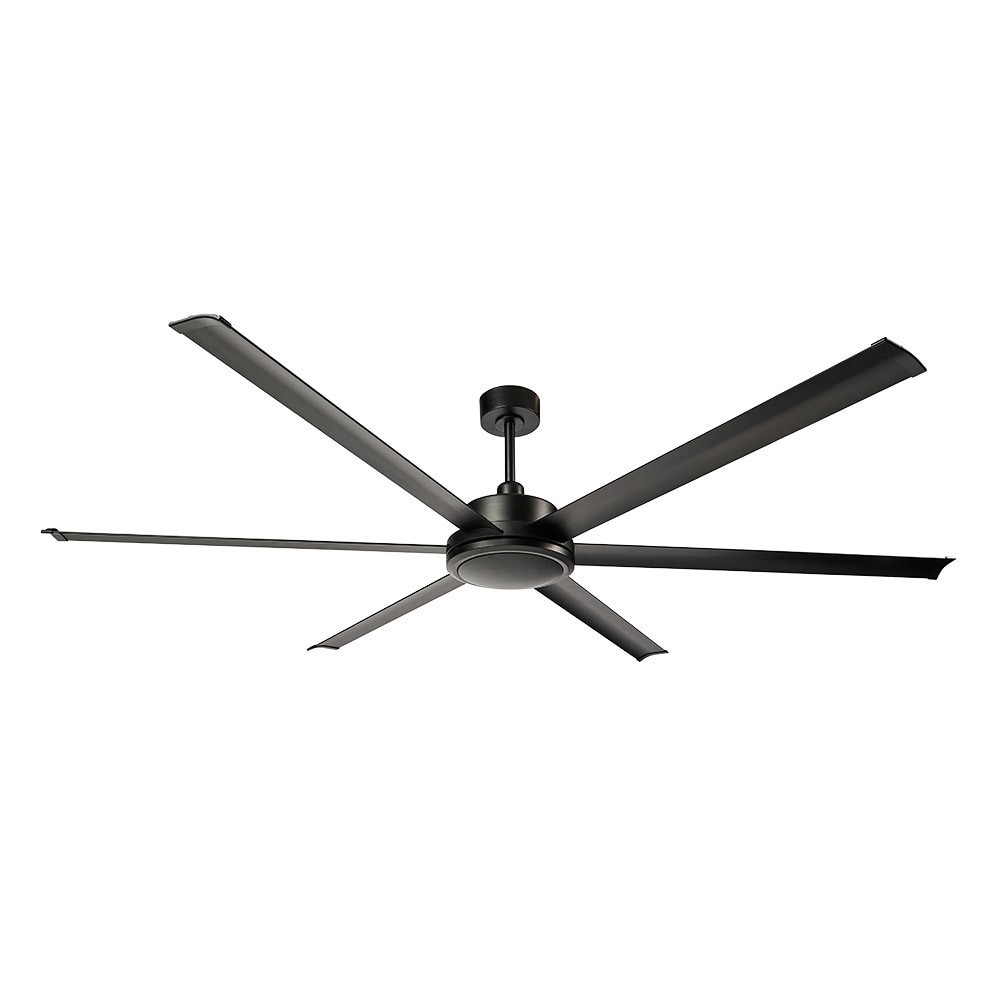 Ventilador Extragrande Dc Sanson L Negro Sin Luz Con Mando A Distancia