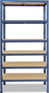 thumbnail of shelfplaza HOME 230x23x30 cm Schwerlastregal in blau mit 6 Böden und 145 kg Traglast pro Boden