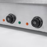 thumbnail of Fry Top Griglia Elettrico da Banco - Professionale - Acciaio Inox - Piastra 1/2 liscia 1/2 rigata - 4,4 kW - 73x50x23h cm