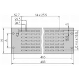 thumbnail of SCHROFF 19"-Belüftungsfrontplatten - 19"BELUEFT.FRONTPL. 1HE ELOX