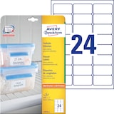 thumbnail of Etiquetas adesivas resistentes a baixas temperaturas -Adesivo permanente 63,5x33,9mm-24 etiquetas por folha-25 ffolhas-impresora laser e inkjet