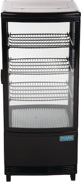 thumbnail of Polar Kühlvitrine, 86 Liter, Schwarz, automatische Abtauung