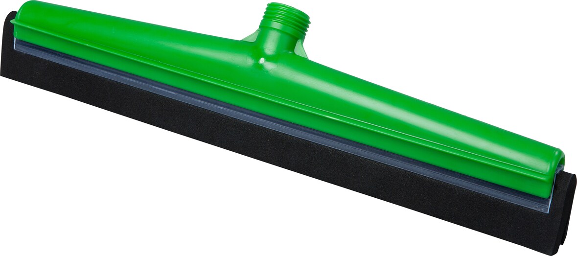 Wasserschieber, 400 mm, Kassette, schwarzer Gummi, grün mit Außengewinde