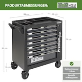 thumbnail of Werkstattwagen Premium plus unbestückt 7 Schubladen Seitentür Softclose Interloc abschließbar