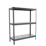 thumbnail of SimonRack Industrieregal, 2000x1800x450 mm, 400 kg am Biegepunkt, 3 Metallböden, Garagenregal, Grau/Verzinkt- Ecoforte