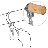 thumbnail of PRIOstahl Schaukelschelle Rohrschelle mit Karabiner Ø 50mm x 1 Schelle aus verzinktem Stahl