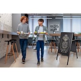 thumbnail of BI-OFFICE Chevalet ardoise Noir double face, cadre en bois - Format L60 x H90 cm