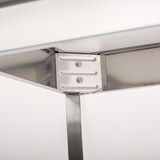 thumbnail of Romux® Edelstahltisch für Gastronomie zur Wandmontage ohne Regal 2000x800x850 mm Zerlegbar | Arbeitstisch aus Edelstahl Korrosionsbeständig