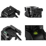 thumbnail of Tripode Profesional de Aluminio 170cm portatil, con Soporte de Teléfono, Cabezal Giratorio Desmontable 360º