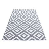 thumbnail of Teppich Kurzflor Geometrisch Modern Waschbar Strapazierfähig Esszimmer Flur OEKO-TEX Grau 160x230 cm Gekettelt – INN von Kadima Design