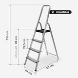 thumbnail of ARARAT 8004X Escada Dobrável de Alumínio com 4 Degraus