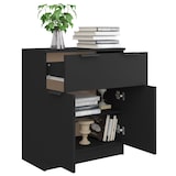 thumbnail of vidaXL Dressoir 60x30x70 cm bewerkt hout zwart