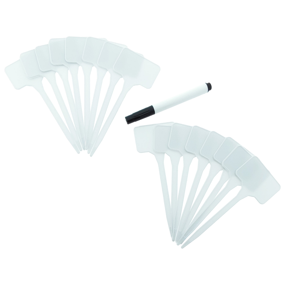 varivendo Pflanzenschilder 16 Stück 15cm hoch wetterfest Gartenstecker Pflanzstecker Etiketten für Kräuter Blumen Gemüse Beet Pflanzenbeschriftung