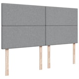 thumbnail of vidaXL Boxspringbett mit Matratze Hellgrau 180x200 cm Stoff