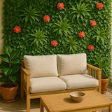 thumbnail of Siepe artificiale sempreverde 100x100cm piante 3D giardino Lemox-BLL100V