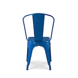 thumbnail of Chaise en métal bleu style industriel - Finition brillant