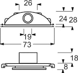 thumbnail of Busch-Jaeger Leitungseinführung 2137/10 W-54 2CKA001761A1512
