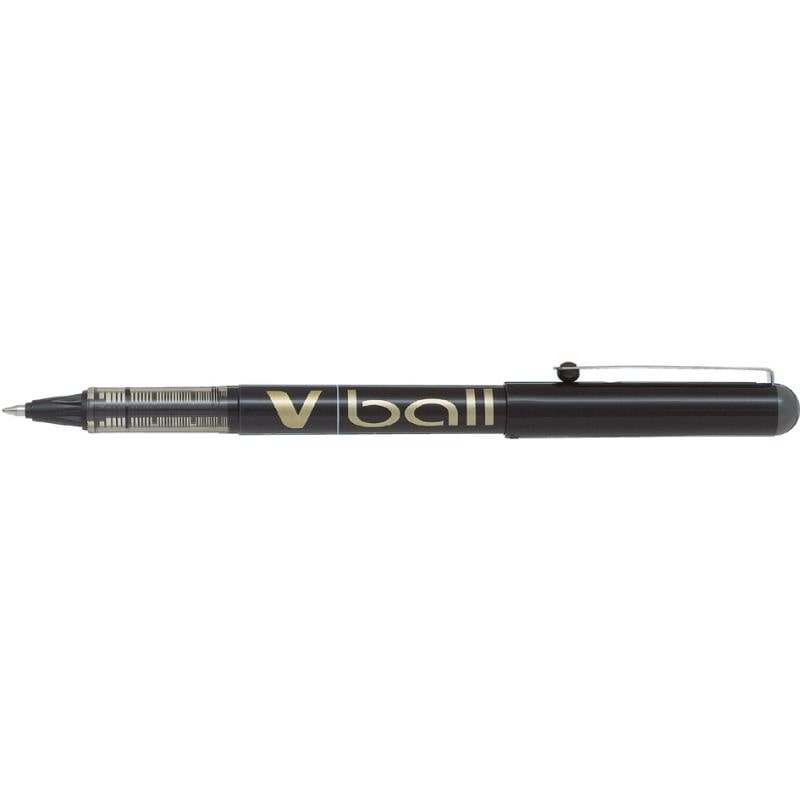 PILOT Stylo Roller pointe métal 1,0 mm encre liquide Noire V-BALL 1,0