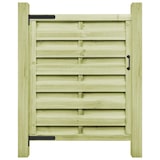 thumbnail of Puerta de valla madera de pino impregnada verde 100x125 cm