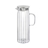 thumbnail of Wilmax Borosilikat Glas Krug mit Edelstahl-Deckel, 1500ml