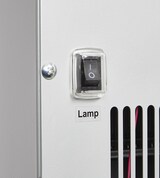 thumbnail of Gastro-Cool - Extra kleiner und schmaler Getränkekühlschrank mit Glastür - silber GCGD8