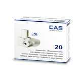 thumbnail of CAS Système d'encaissement balance portée 6/15kg, échelon 2/5g + tiroir caisse et carton de 20  bobines Tickets, conforme à la loi fiscale