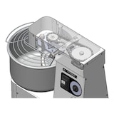 thumbnail of Spiral-Teigknetmaschine aufklappbar 7 Liter / 5 Kg - 230 Volt